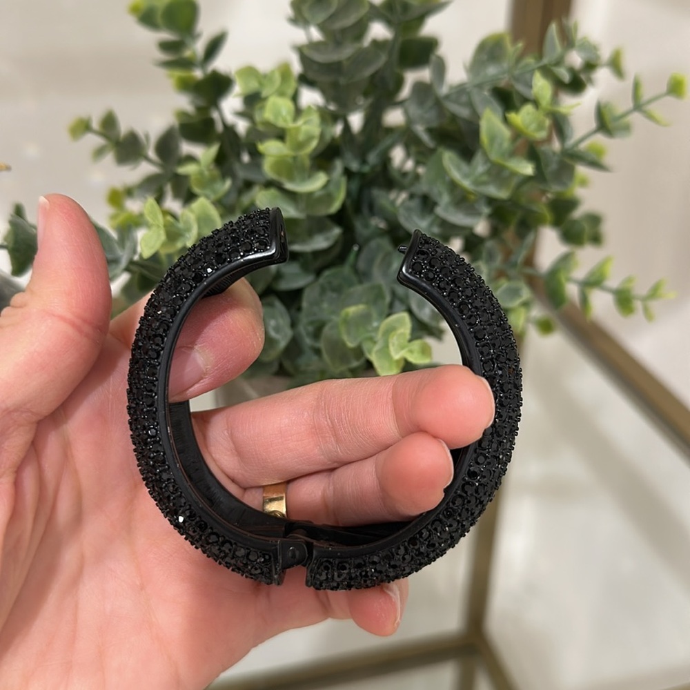 Black Rhinestone Bangle - Picture 5 of 6